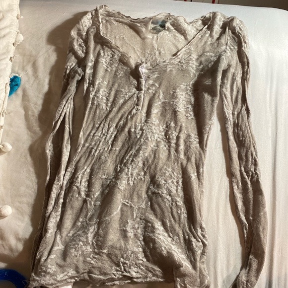 Free People Burnout Henley ASO Violet Harmon SOLD - Picture 2 of 4